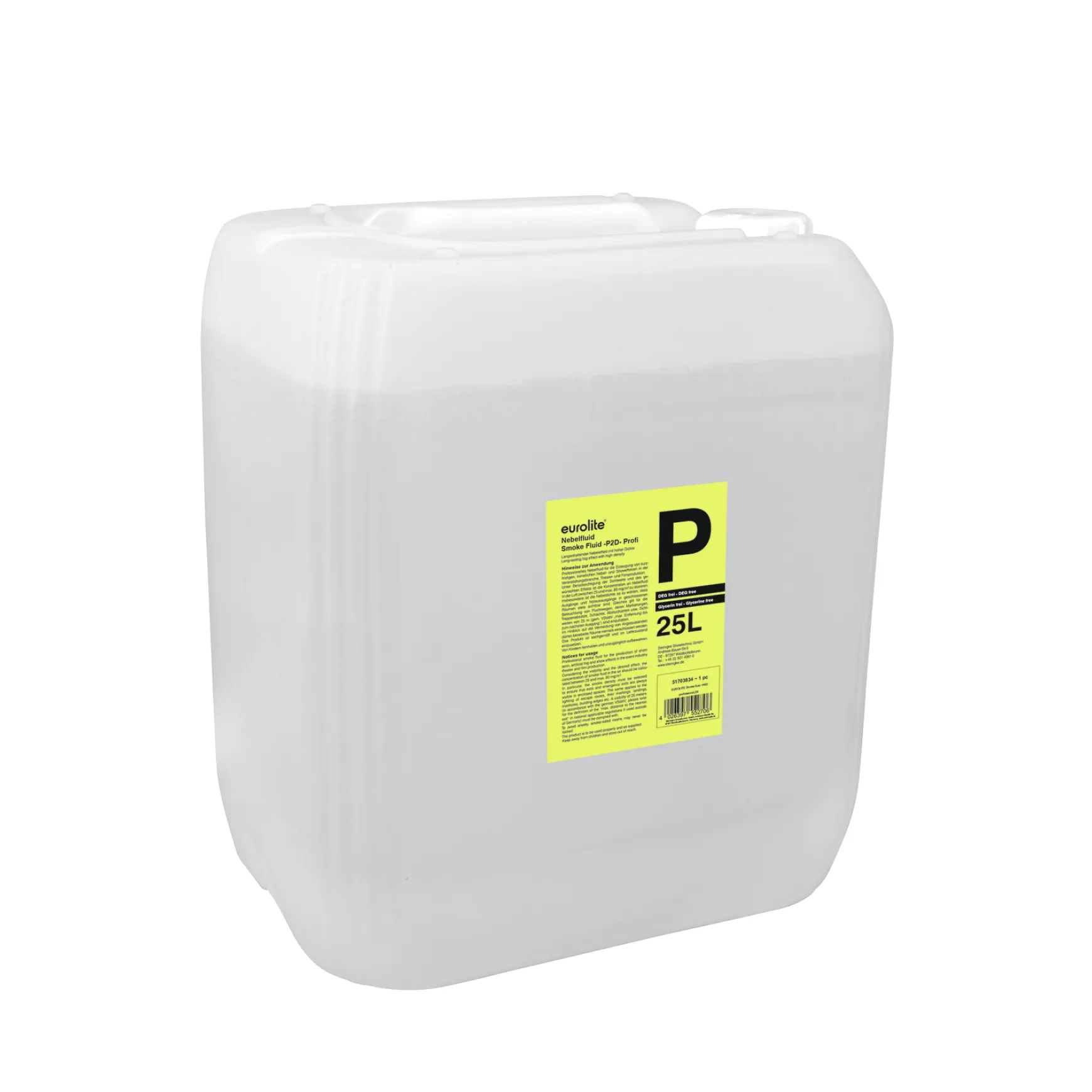 Eurolite Smoke Fluid -P2D- Profi Nebelfluid 25l