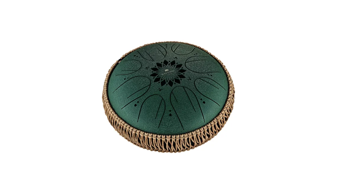 Meinl Sonic Energy Medium Octave Steel Tongue Drum 10" Dark Green