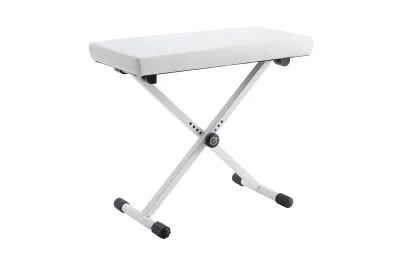 K&M 14077 Keyboardbank weiß
