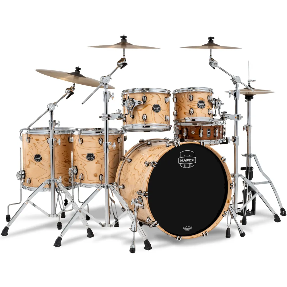 Mapex Saturn VI Studioease Shellset Exotic Natural Burl