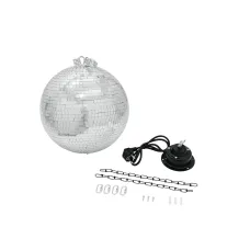 Eurolite Set Spiegelkugel 30cm mit Motor + LED PST-5 QCL Spot sw 