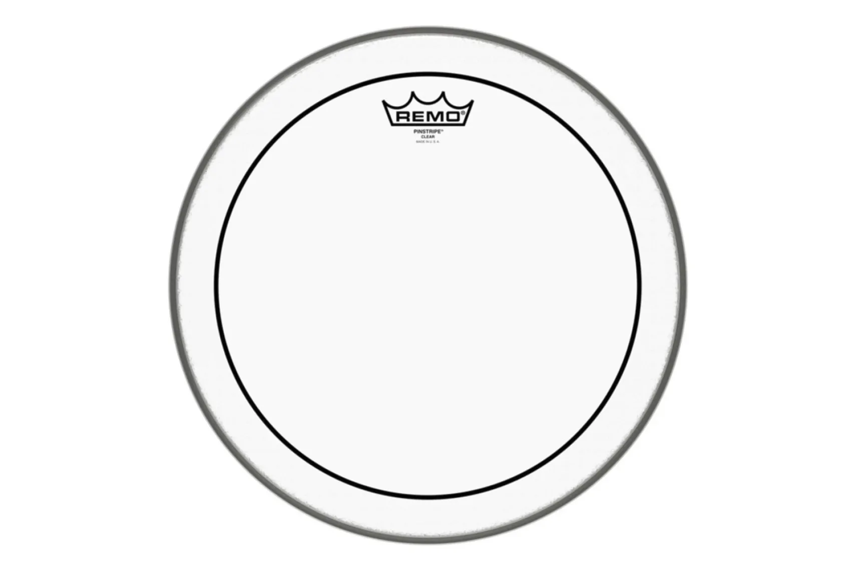 Remo 12" Pinstripe clear
