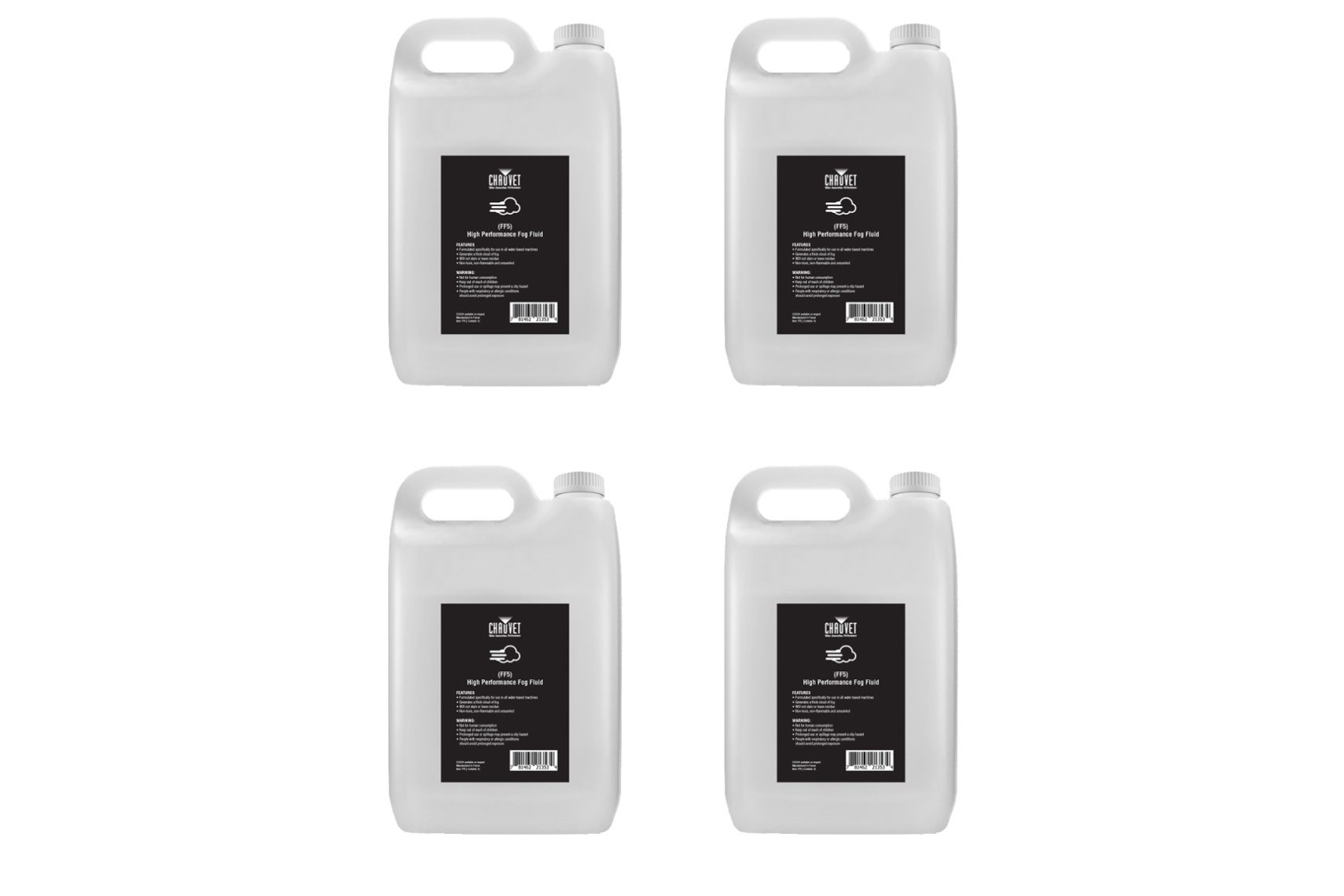 Chauvet DJ FF5 High Performance Fog Fluid  4 x 5 Liter