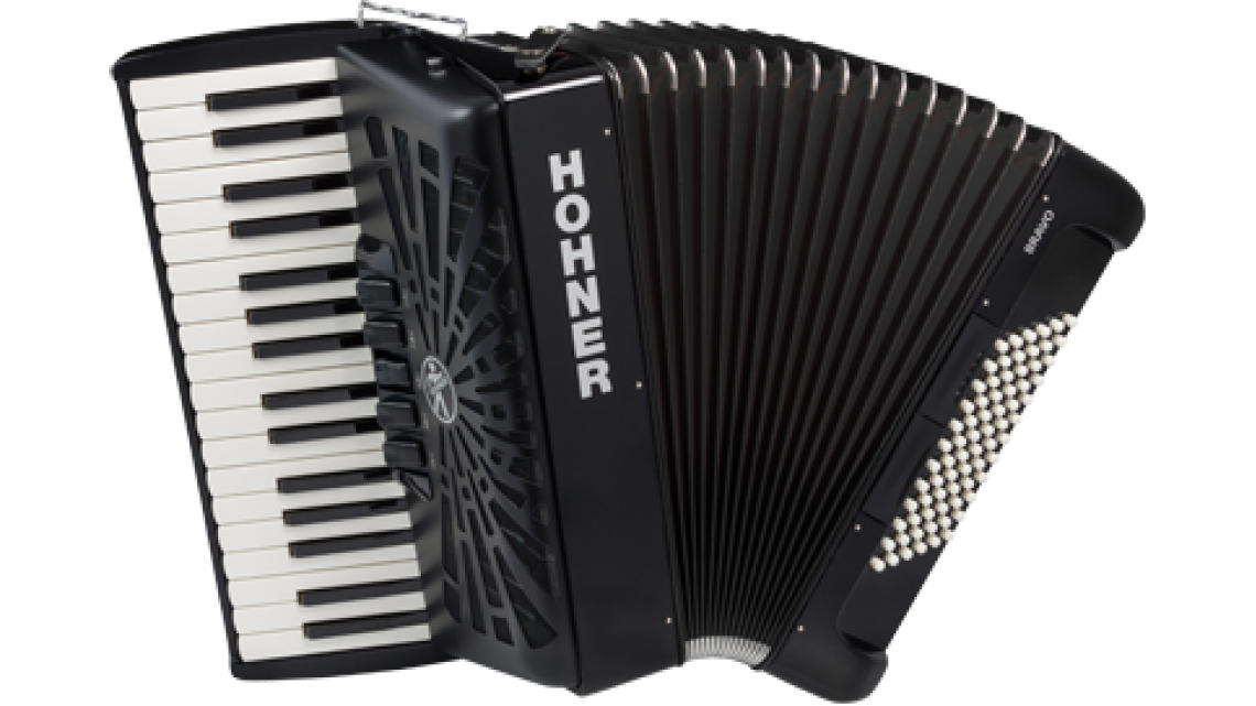 Hohner Akkordeon Bravo III 72 schwarz Silent Key