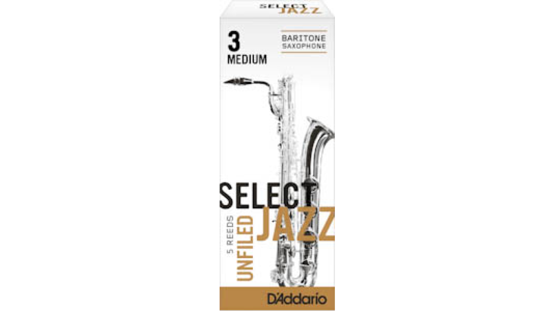 Rico Select Jazz Bariton-Sax 3M Unfiled 5er Box RRS05BS
