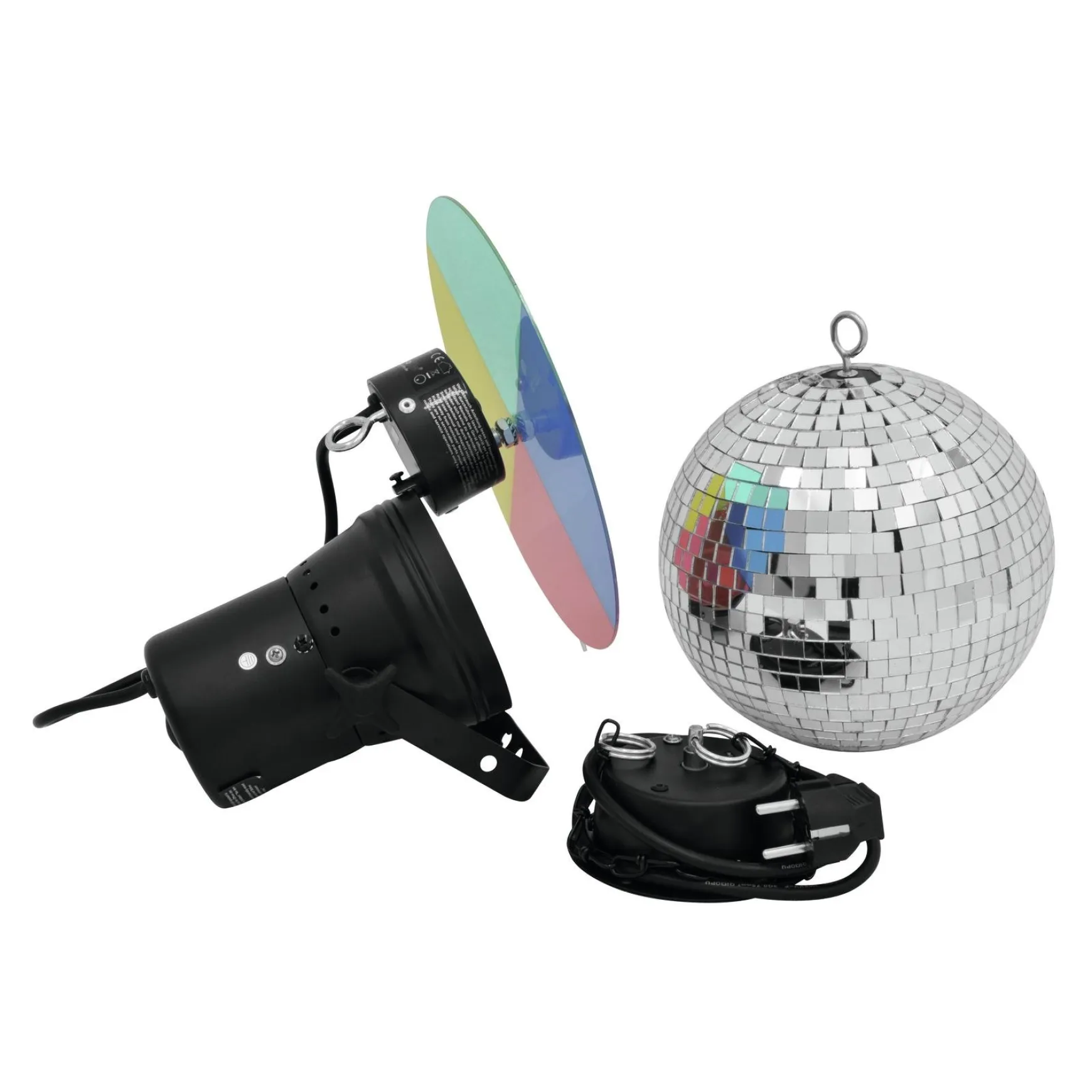 Eurolite Spiegelkugelset 20cm mit Pinspot
