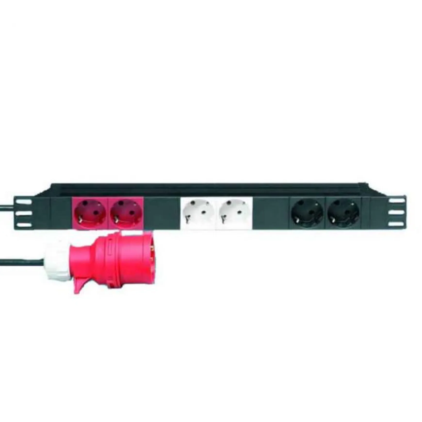 Adam Hall Stromverteiler 19'' 1 HE mit 3 getrennten Str