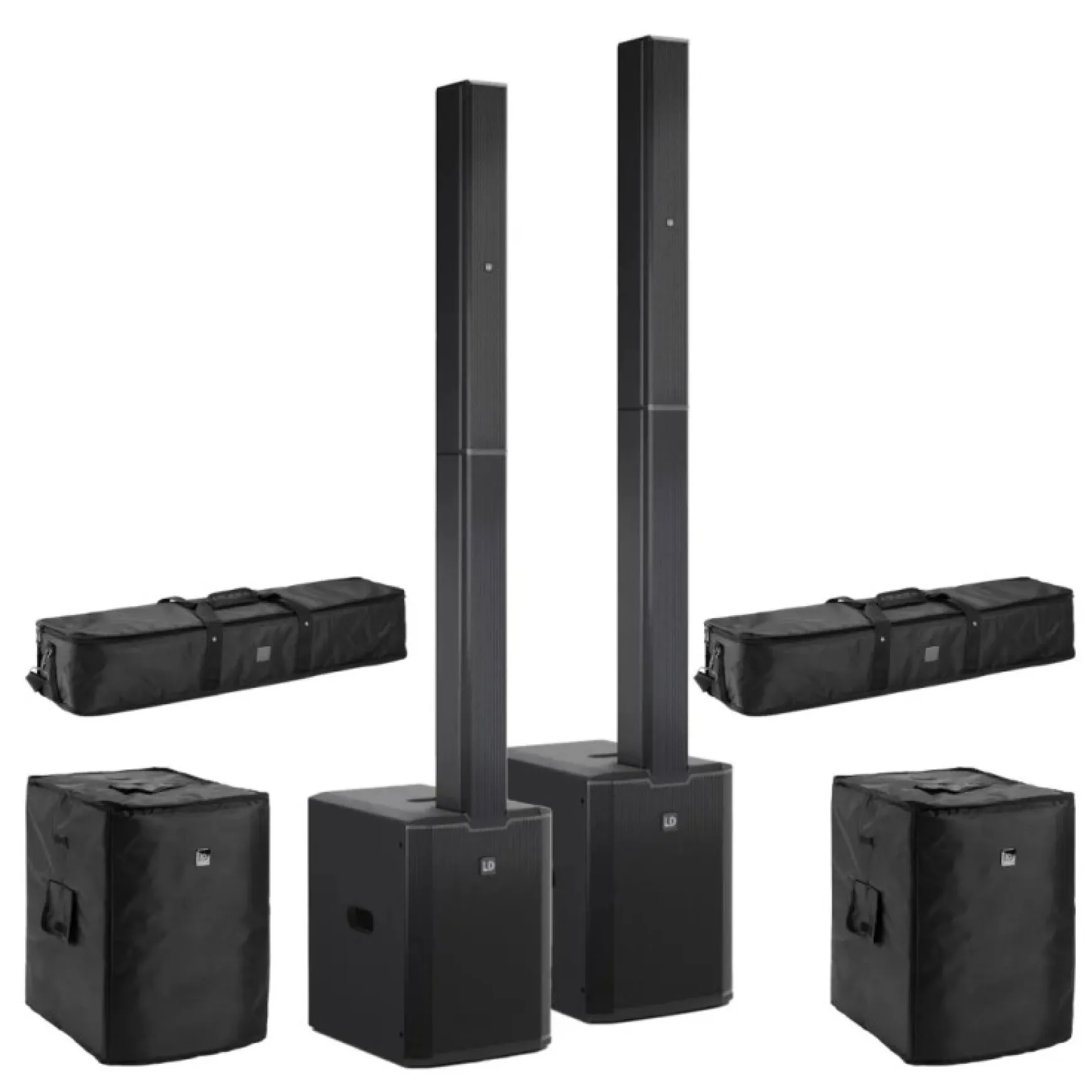 LD Systems MAUI 28 G3 MIX Stereo Bundle schwarz + Taschen