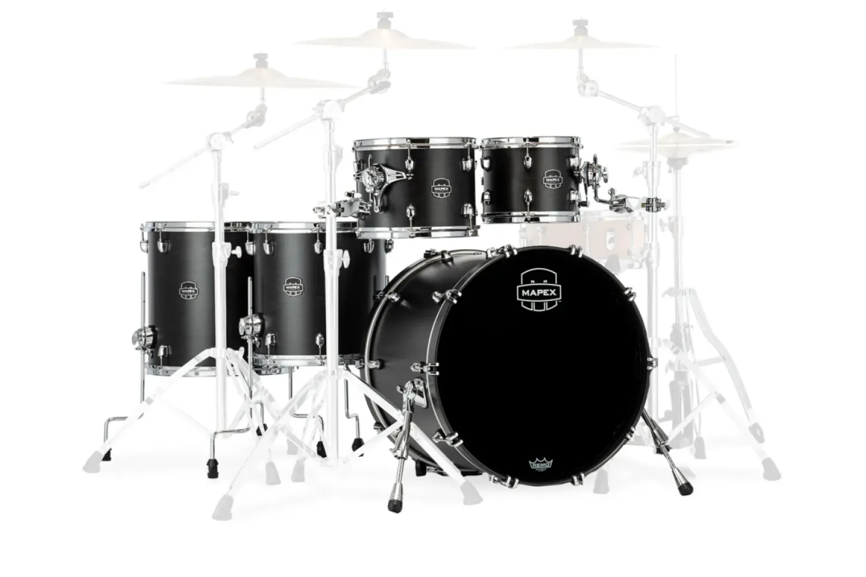 Mapex Saturn Studioease Shellset Satin Black FB B-Ware