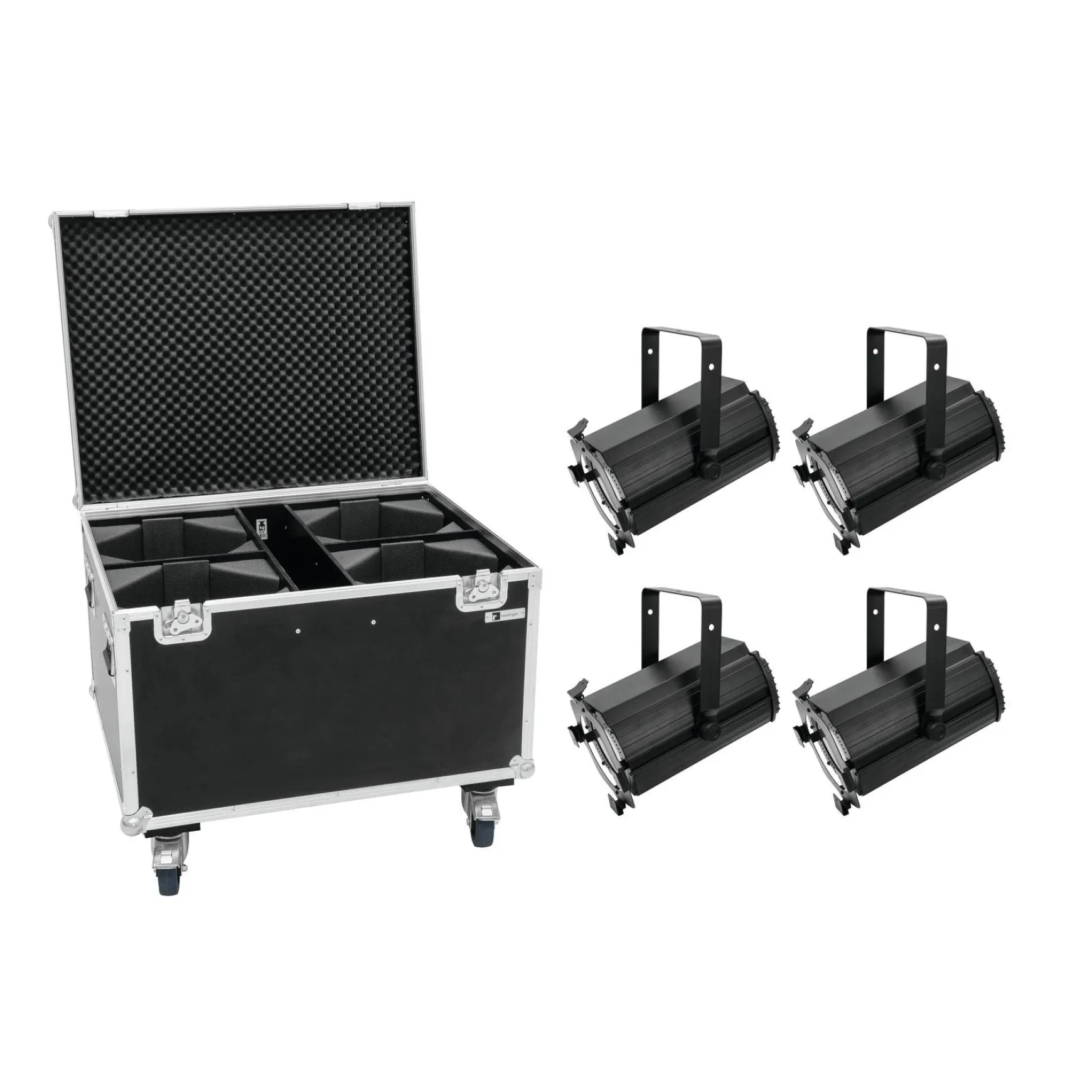 Eurolite Set 4x LED THA-120PC Theater-Spot + Case