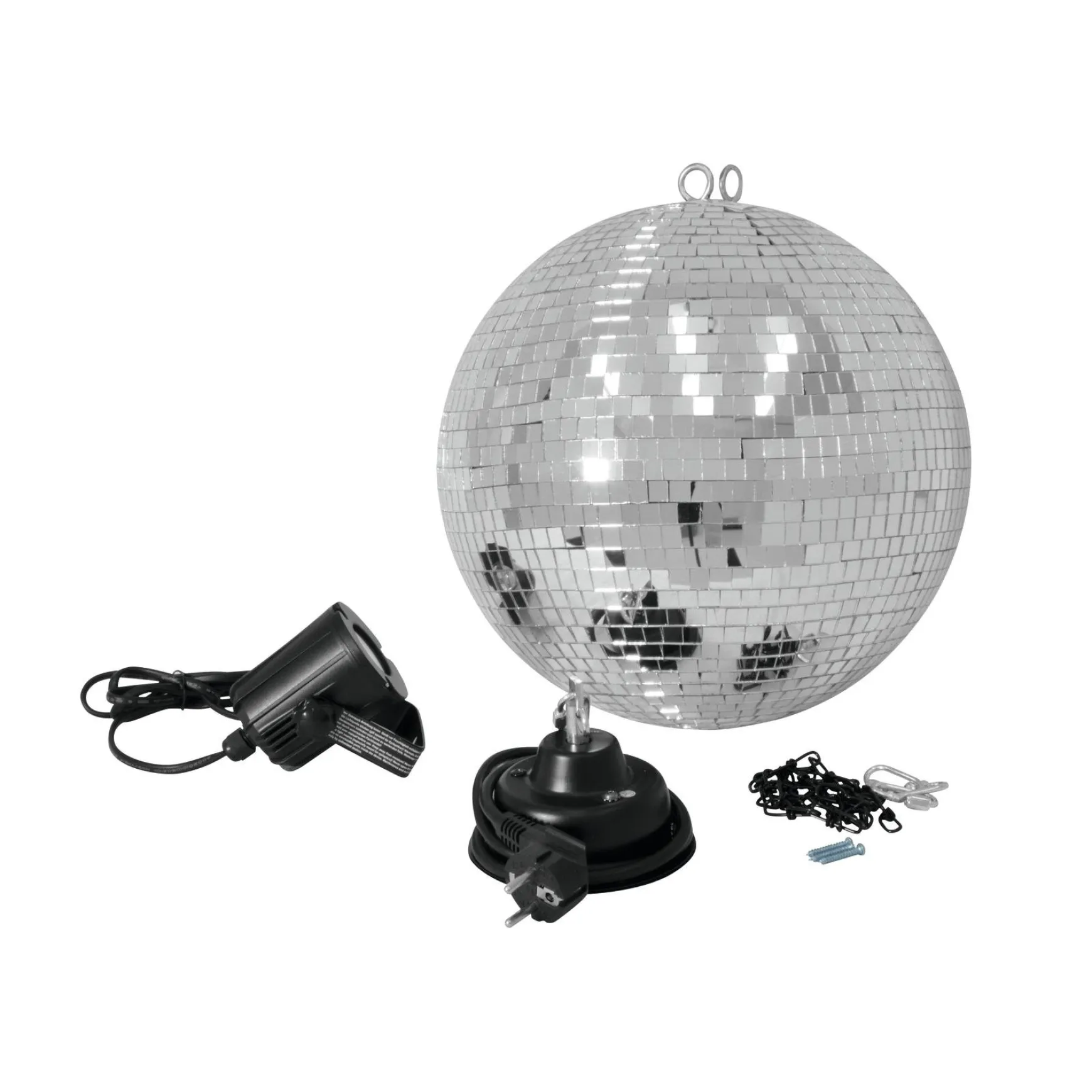 Eurolite Spiegelkugelset 30cm mit LED-Spot
