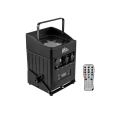 Eurolite Set 4x AKKU UP-4 Entry QCL Spot QuickDMX + Case 