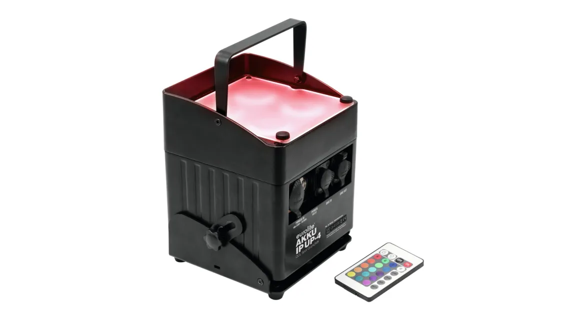 Eurolite Set 4x AKKU IP UP-4 QCL Spot QuickDMX + Case