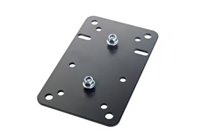 K&M 24352 Adapterplatte 1 - schwarz