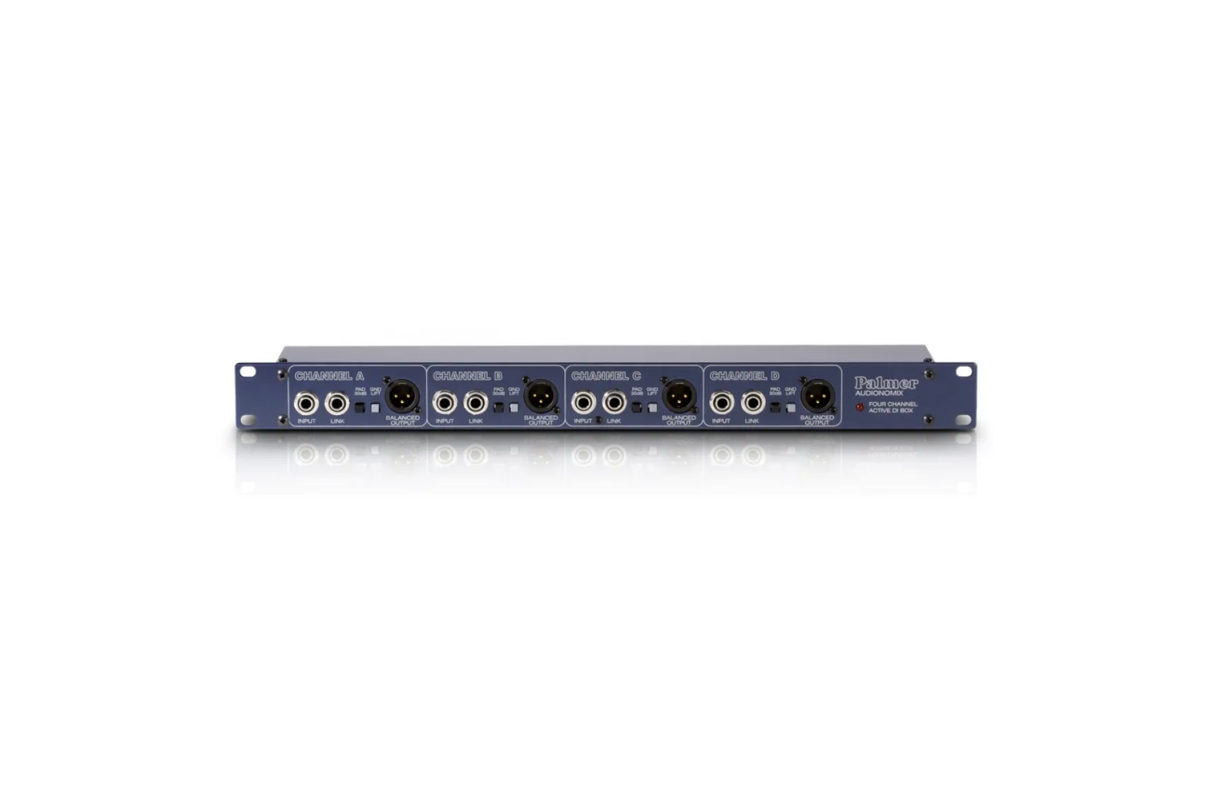 Palmer PAN 03 Aktive 4-Fach DI-Box 19"