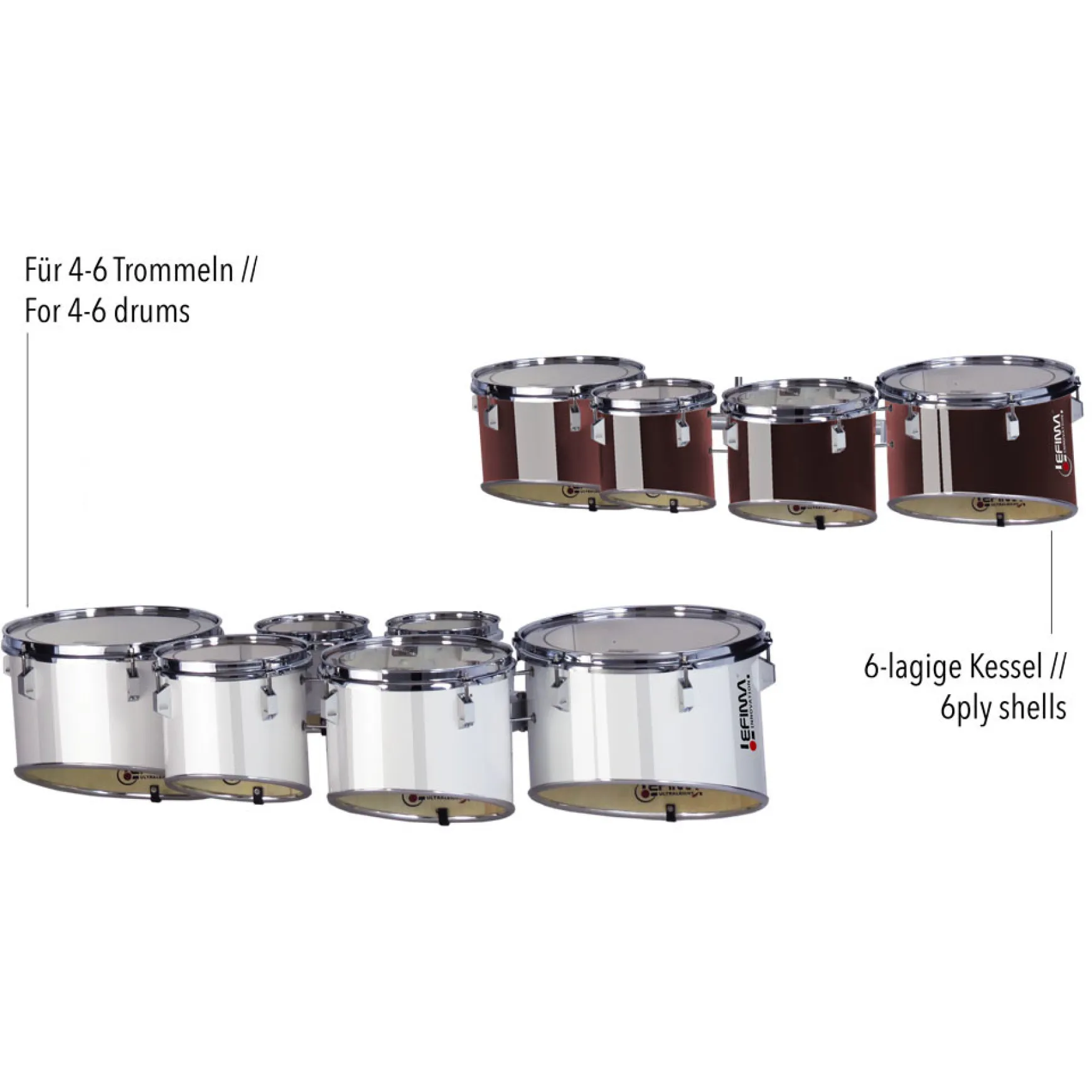 Lefima MT-ULT-4H21-1HM Ultraleicht Pro TimpToms Quad