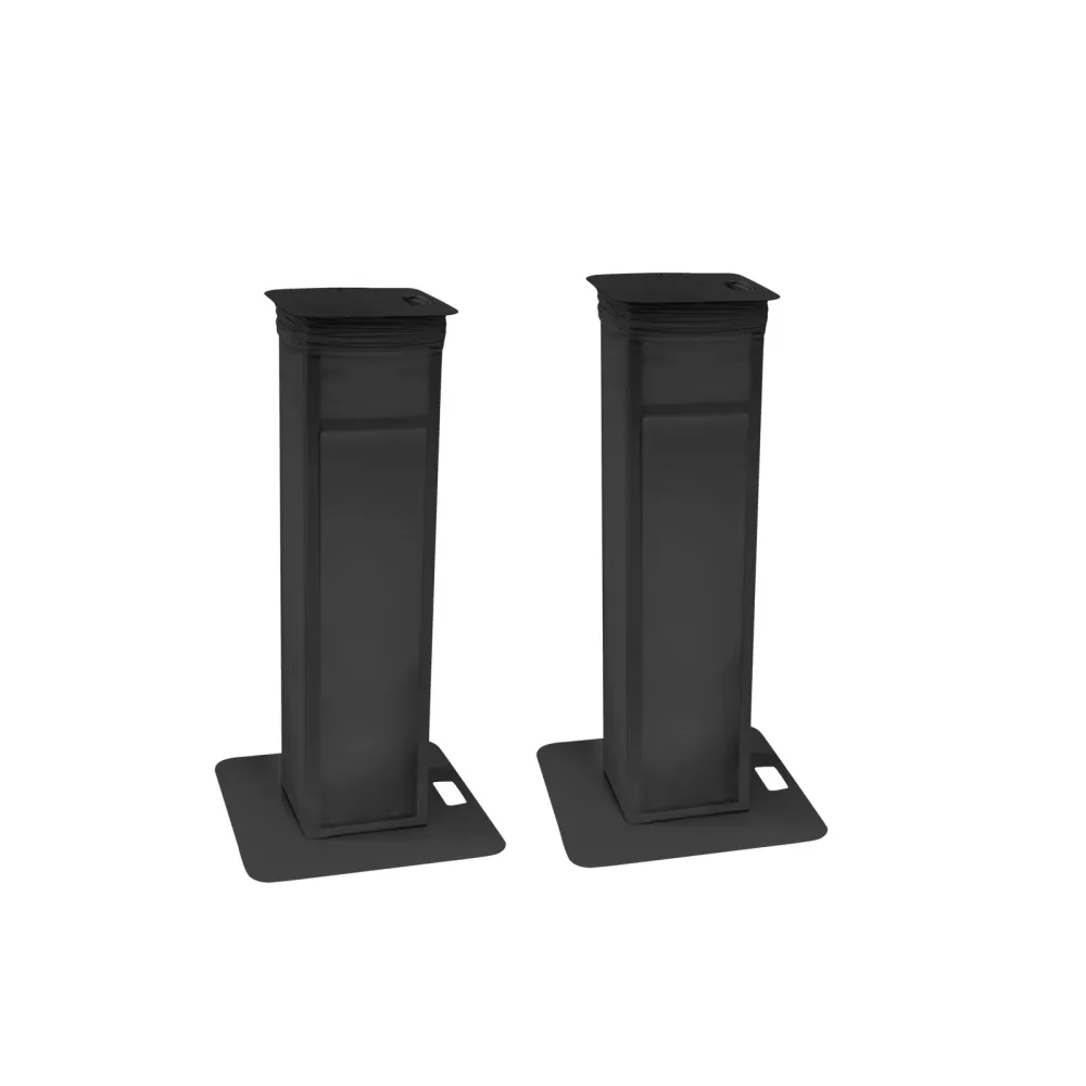 Eurolite 2x Stage Stand variabel + Cover & Tasche sw