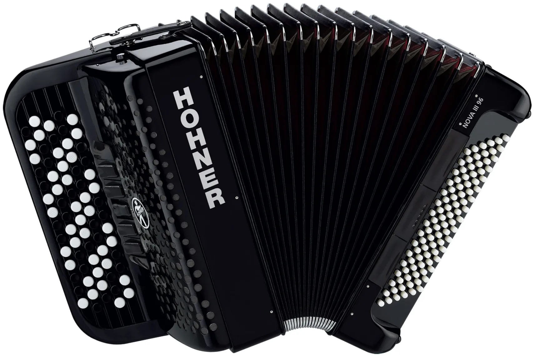 Hohner Knopfakkordeon NOVA III 96 schwarz C-Griff