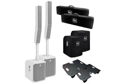 EV Evolve 70 Stereo Bundle Set weiss mit Rollbrettern
