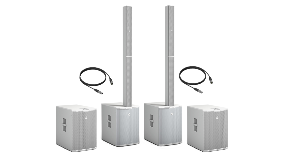 LD Systems MAUI 44 G2 Power Bundle Set weiß