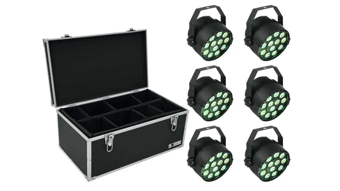 Eurolite Set 6x LED PARty TCL Spot + Case TDV-1