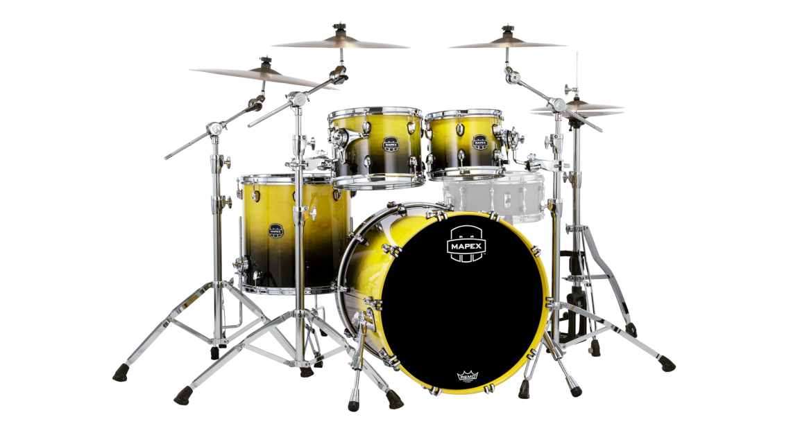 Mapex Saturn Rock Shellset Sulphur Fade UJ