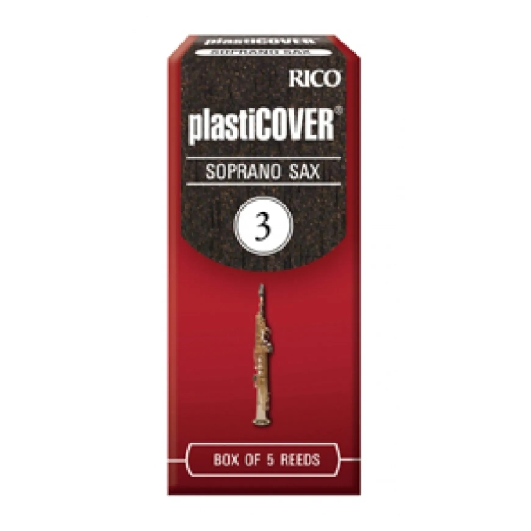 Rico Plasticover Sopran-Sax 3 5er Box RRP05SSX300