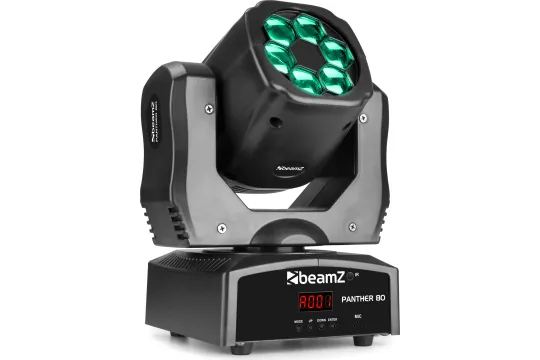 beamZ PANTHER 80 LED Moving Head mit drehbaren Linsen