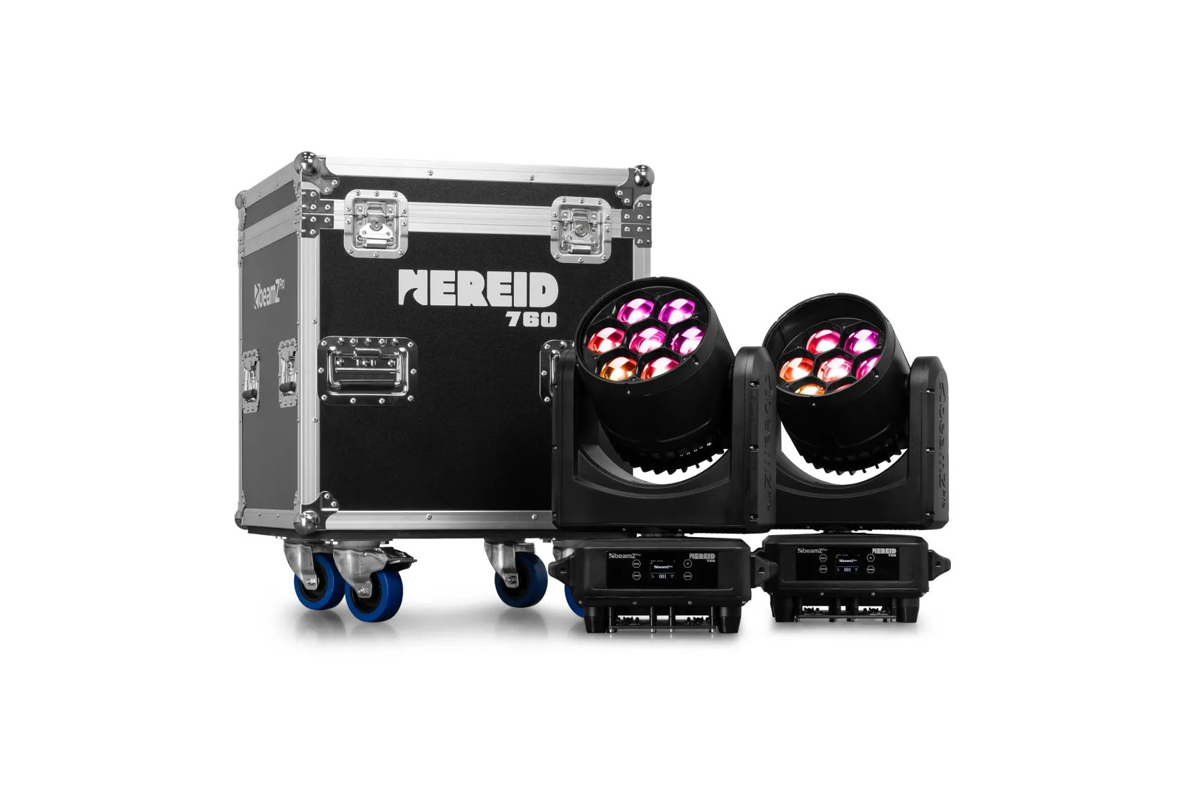 beamZ Pro Nereid760 Outdoor LED Bee Eye Moving Head mit Zoom, 2 Stück im Flightcase