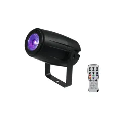 Eurolite Set Spiegelkugel 20cm mit Motor + LED PST-5 QCL Spot sw 