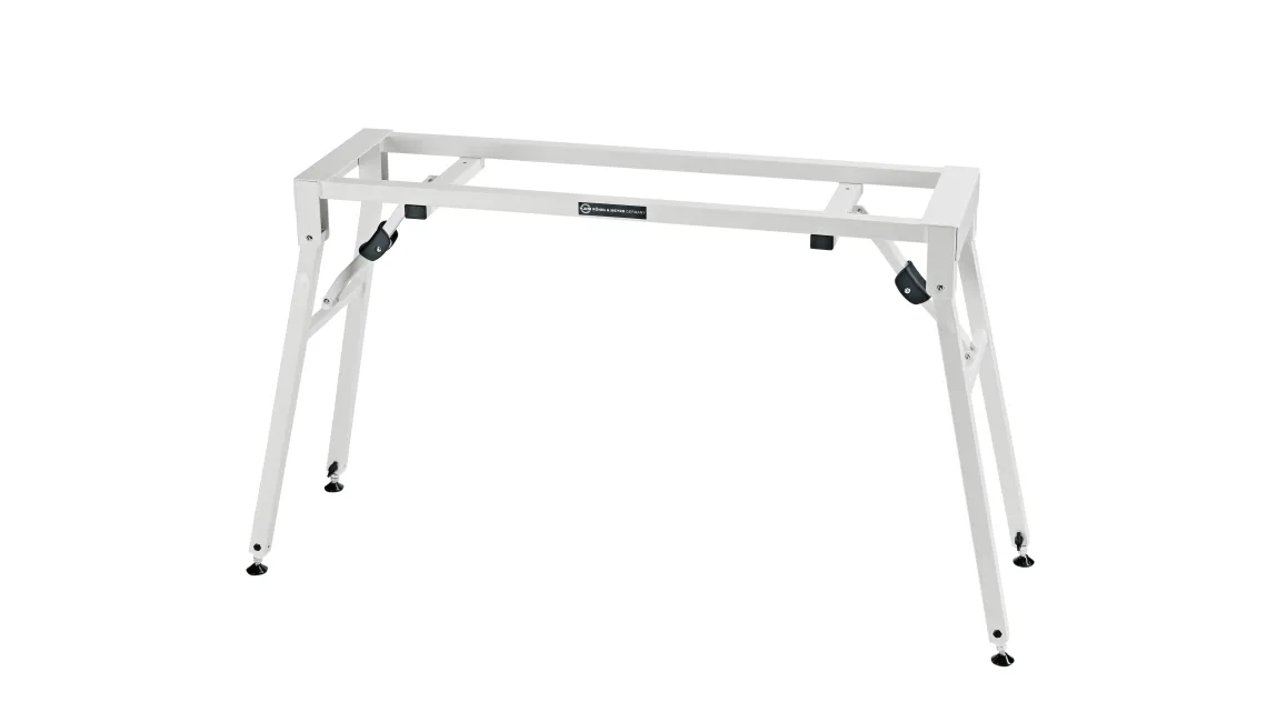 K&M 18953 Stagepiano-Klapptisch reinweiß