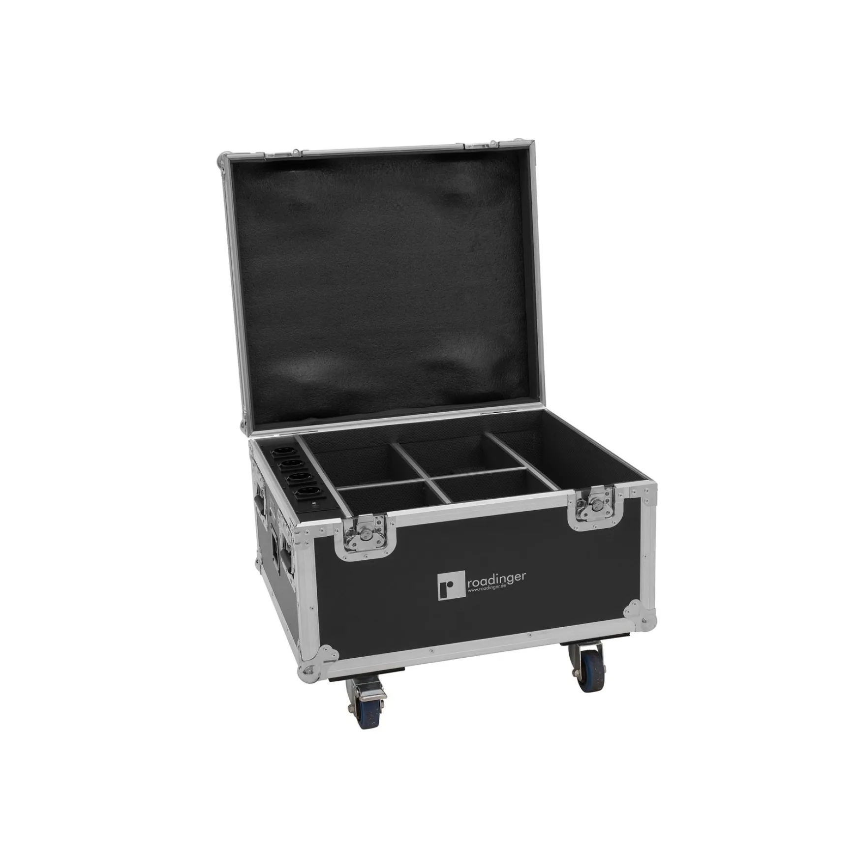 ROADINGER Flightcase 4xAKKU IP PAR 7 QCL WDMX