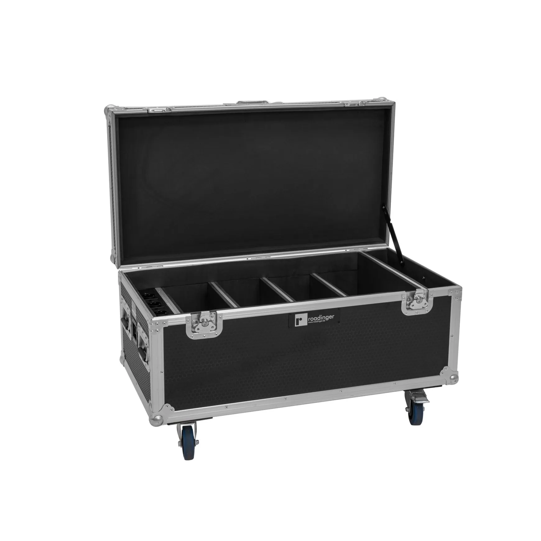 Roadinger Flightcase 4x AKKU Multiflood IP 8x10W RGBW