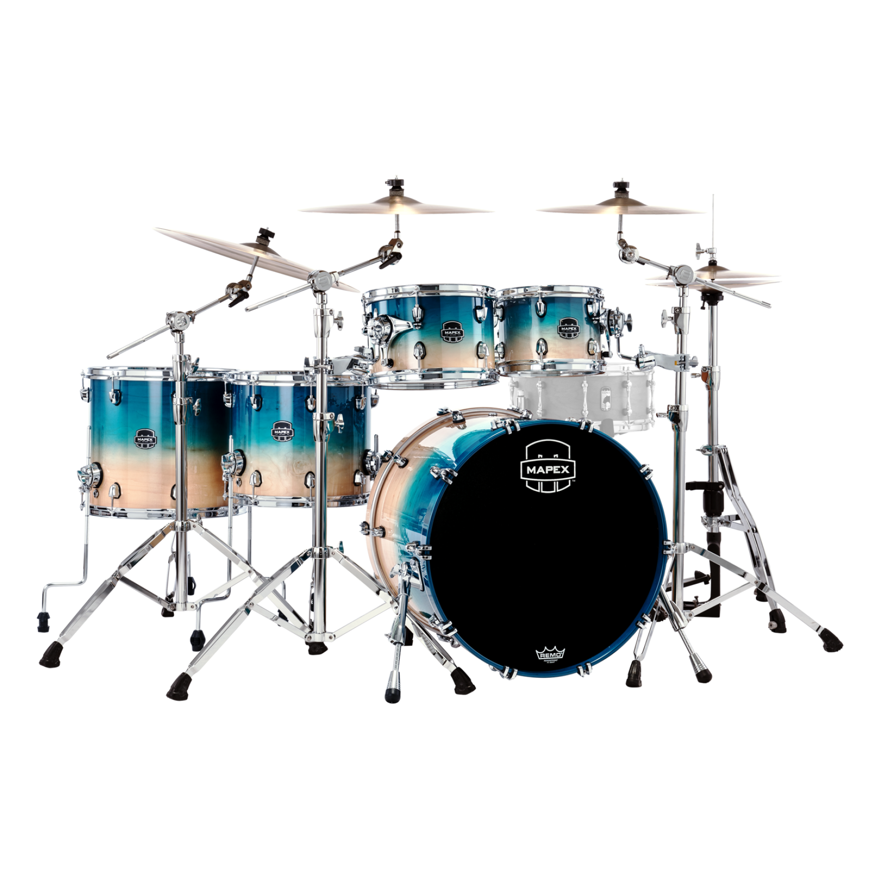 Mapex Saturn Stage+ Shellset Aqua Fade UQ