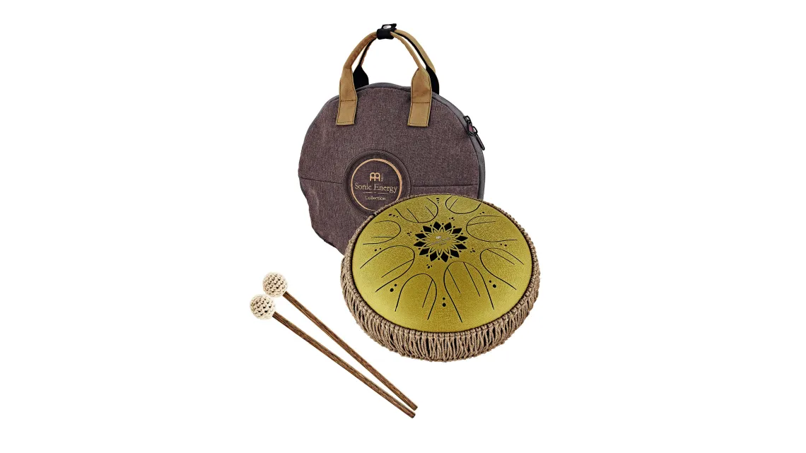 Meinl Sonic Energy Medium Octave Steel Tongue Drum 10" Gold