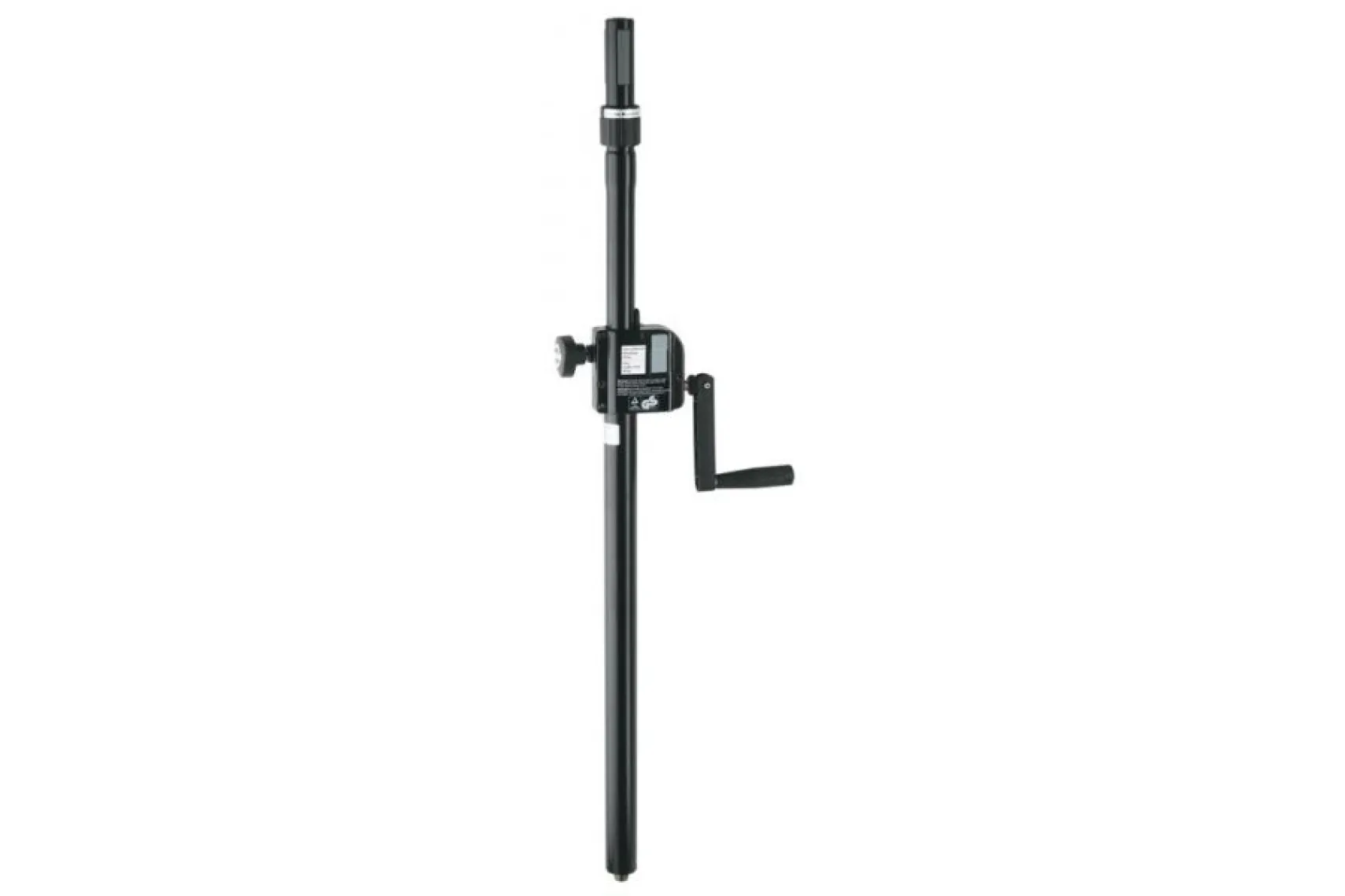 K&M 21340 Distanzrohr mit Kurbel und Ring Lock, schwarz