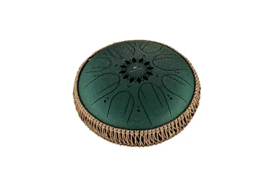 Meinl Sonic Energy Medium Octave Steel Tongue Drum 10" Dark Green