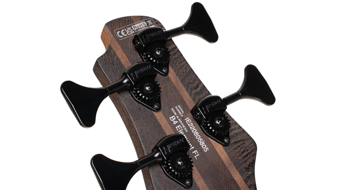 CORT B4 Element Fretless E-Bass Open Pore Trans Black