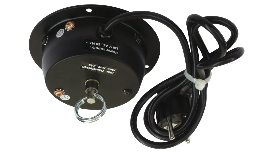 Eurolite Set Spiegelkugel 20cm mit Motor + LED PST-5 QCL Spot sw 