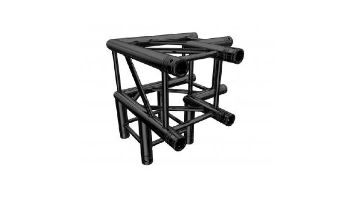 Global Truss F34C21-B 4-Punkt 90Ø Corner Black