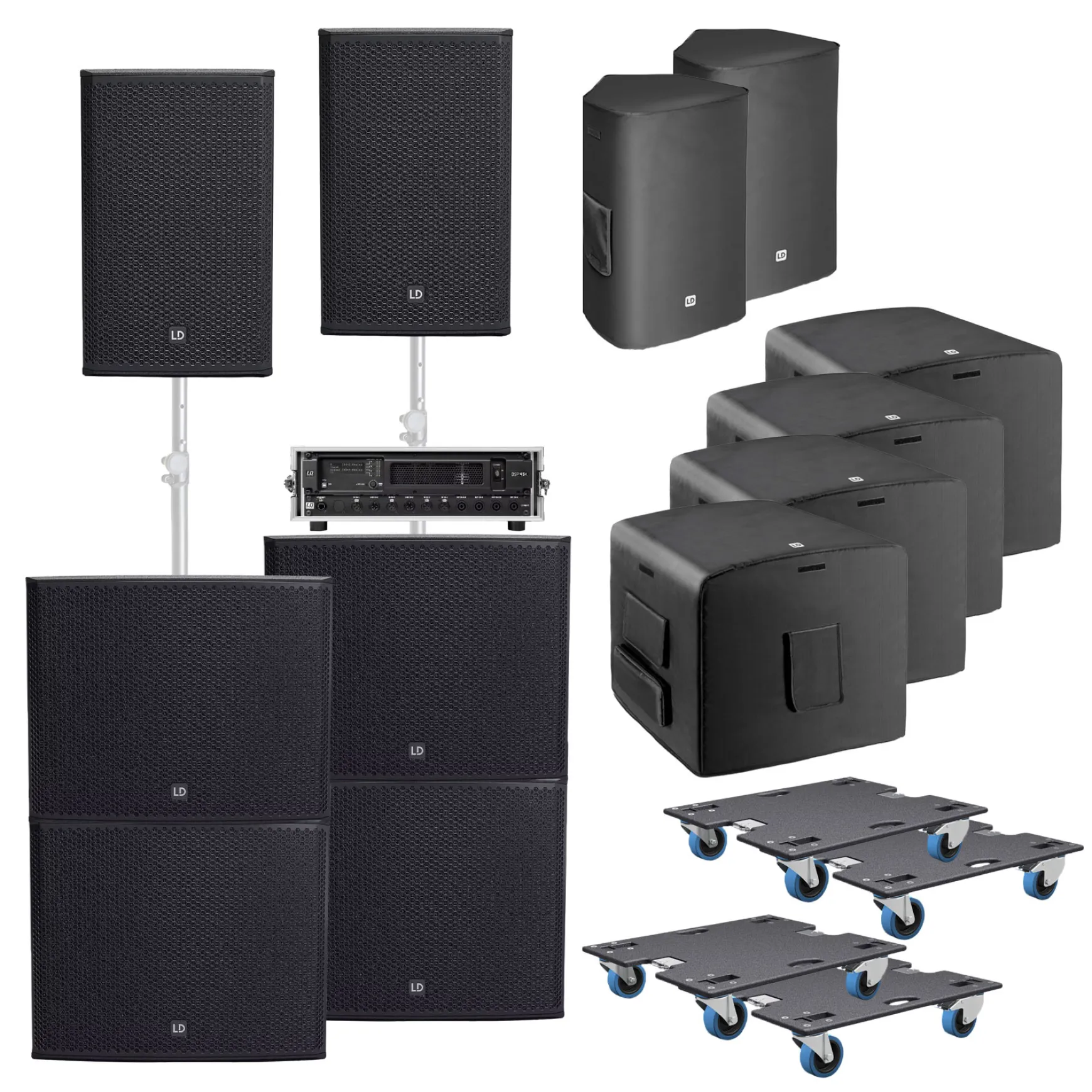 LD Systems Stinger G3 Impact Bundle Set Passiv inkl. Endstufe