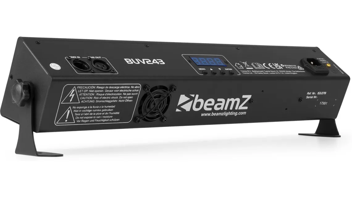 beamZ BUV243 UV Leiste mit DMX 2 x 12 LEDS