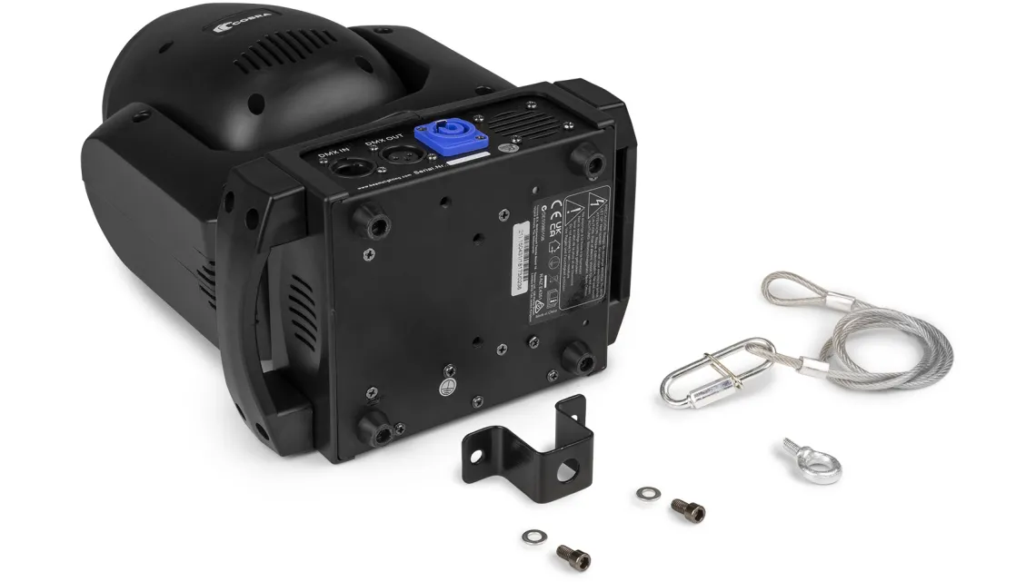 beamZ COBRA 160 Spot 100W Moving Head mit  6x 10W B-EYE
