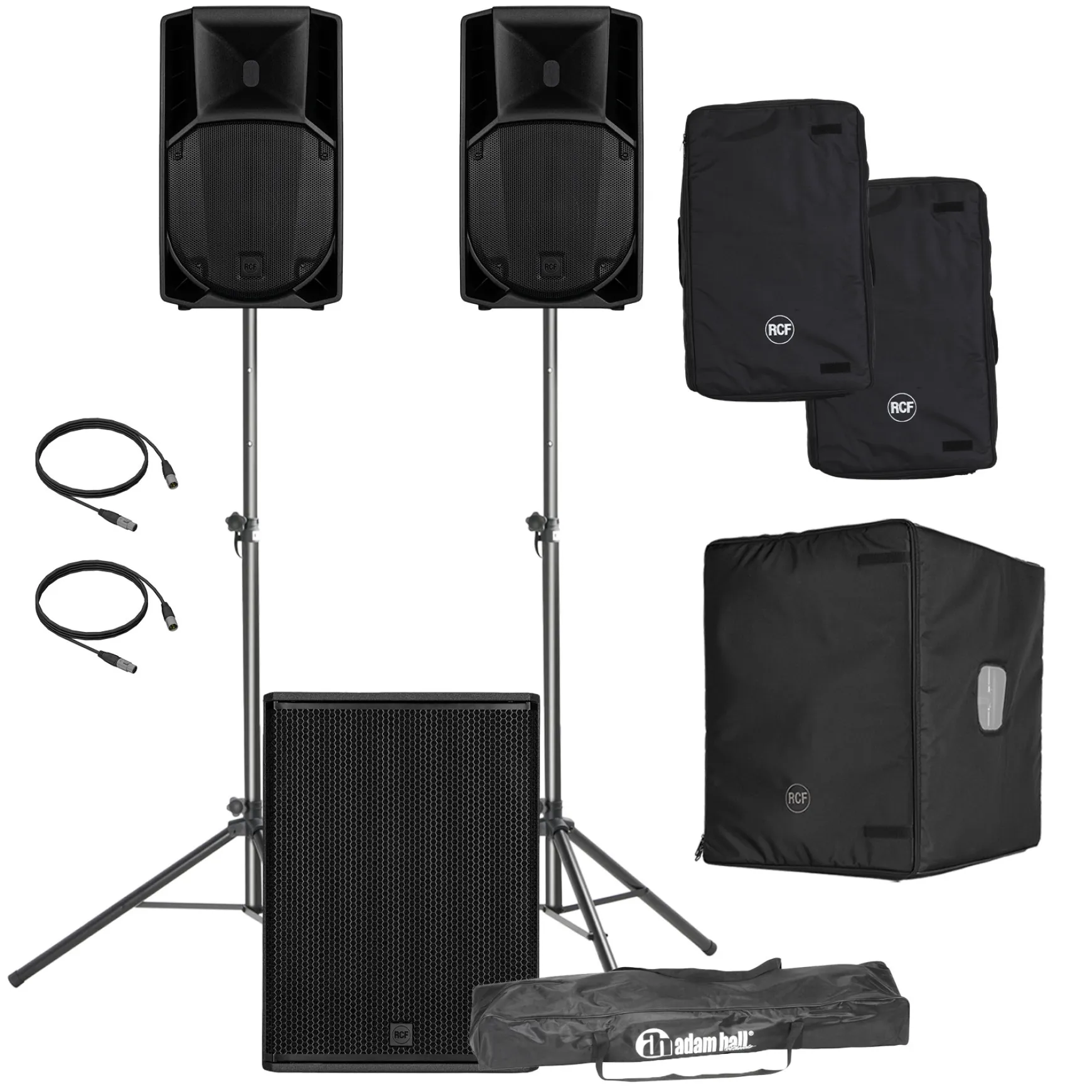 RCF ART1218 Base XL Bundle Set mit Taschen