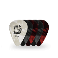 Daddario Pearl Celluloid-Plektren 25er-Packung
