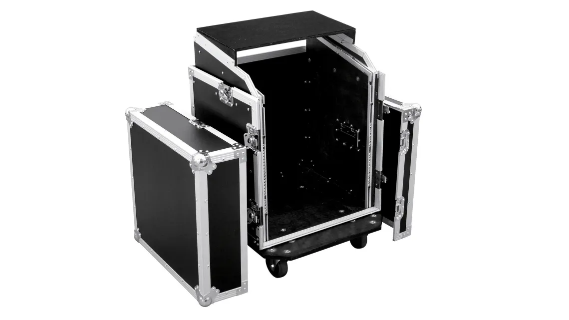 Roadinger Spezial-Kombi-Case LS5 Laptop-Rack, 12HE