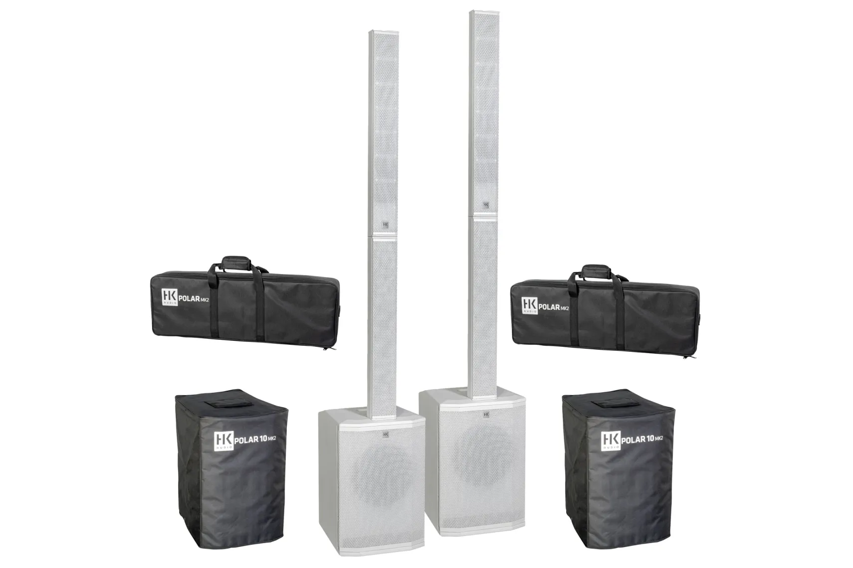HK Audio Polar 10 MK2 Stereo Bundle Set weiß