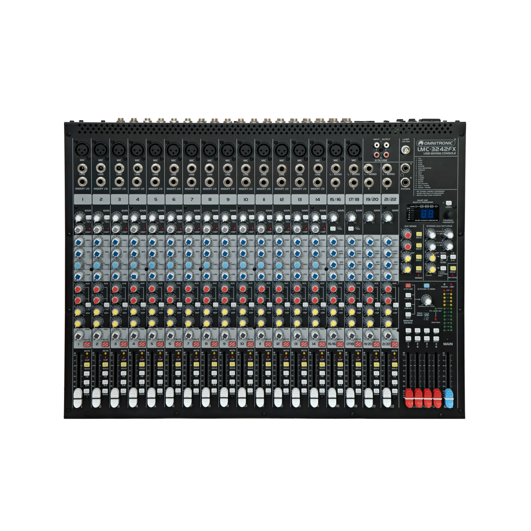Omnitronic LMC-3242FX USB Mischpult