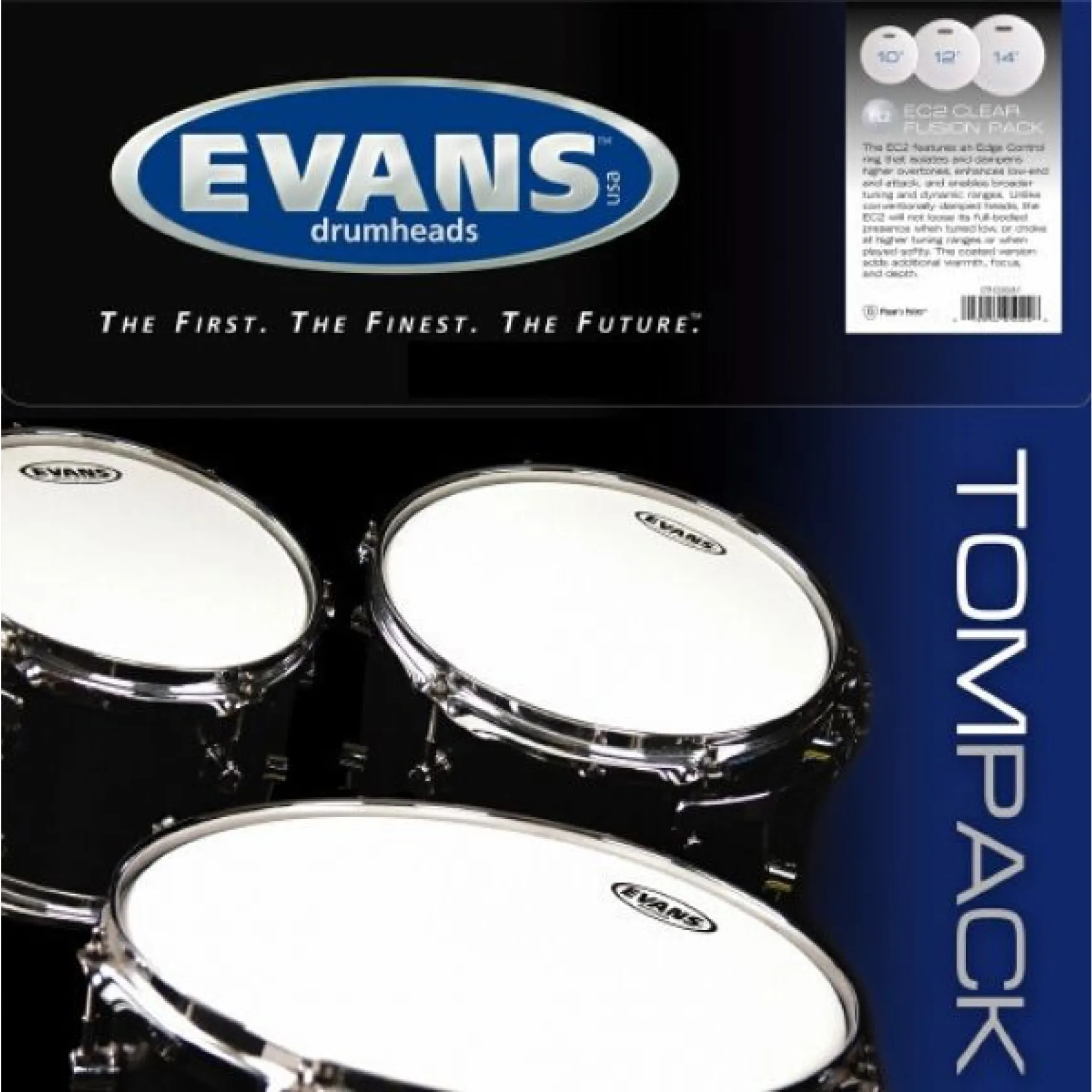 Evans G2 Studio Set clear