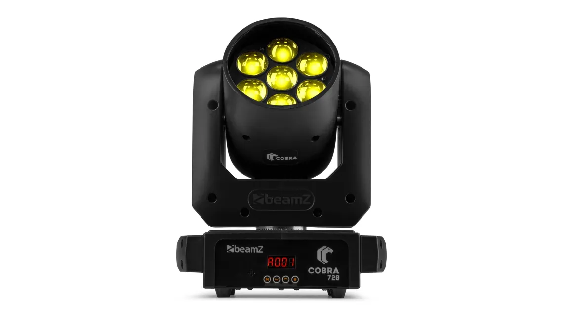 beamZ COBRA 720 Wash Moving Head 7x 20W mit Zoom